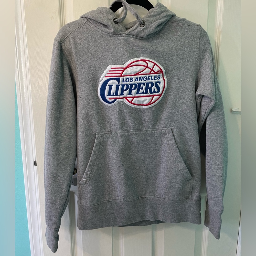 Los Angeles LA Clippers authentic grey hoodie sweatshirt - women’s S -super soft